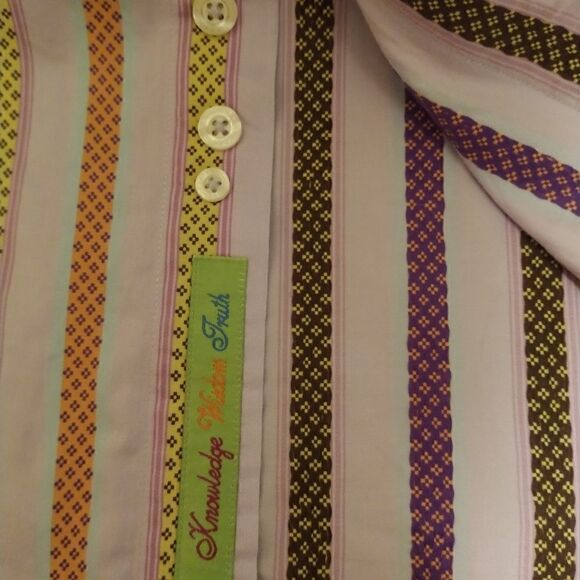 Robert Graham mens striped shirt size XL TG - Picture 7 of 8